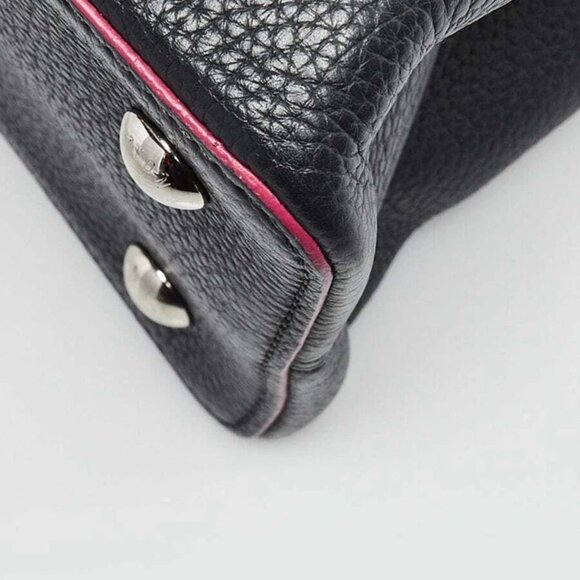 Louis Vuitton Cobalt Taurillon Leather Capucines MM Bag - Picture 10 of 12